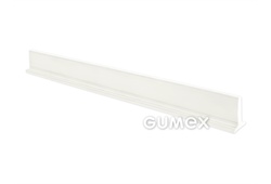 Kunststoff Querträger für Lebensmittel, Höhe 20mm, ohne Textileinsatz, PVC, weiß, 